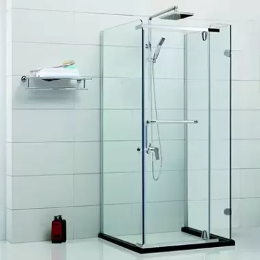Phòng Tắm Kính Cửa Mở Inox - Mẫu 01