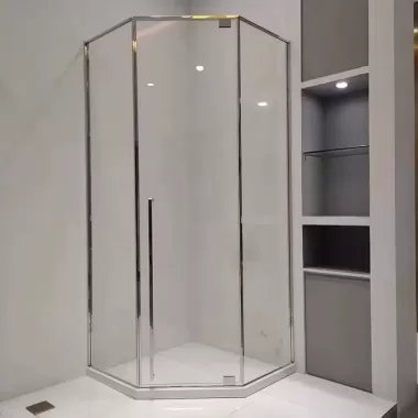Phòng Tắm Kính Hệ Slim Mở - Mẫu 05