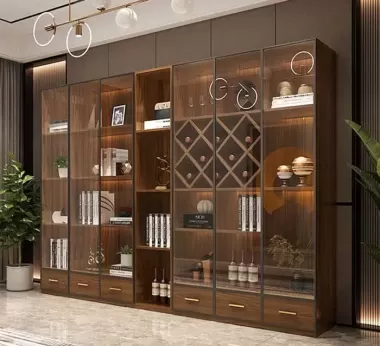 Tủ Rượu Nhôm Cánh Kính - Mẫu 02