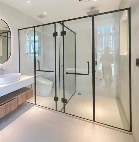 Phòng Tắm Kính Hệ Slim Mở - Mẫu 03