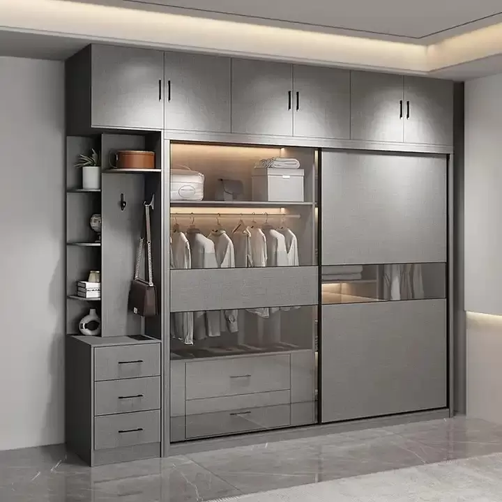 Tủ Quần Áo Nhôm Kính - Mẫu 01