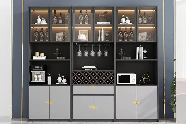 Tủ Rượu Nhôm Cánh Kính - Mẫu 03